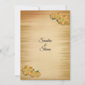 ナチュラルな花のウェディング招待状 招待状 (裏面)