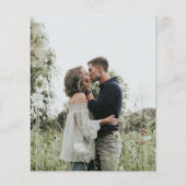 ナチュラルな花の写真　予算内で　結婚式の招待状を事前に保存しよう (裏面)
