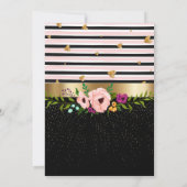 ナチュラルな花柄のウェディングセレモニー招待状 招待状 (裏面)