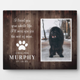 ナチュラルな足跡 個別のペットメモリアル写真 フォトプラーク