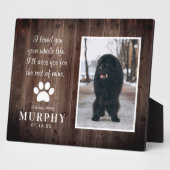 ナチュラルな足跡 個別のペットメモリアル写真 フォトプラーク (側面)