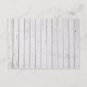 ナチュラルな雰囲気のダイジー花とメイソンジャー 結婚式の披露宴 エンクロージャーカード (裏面)