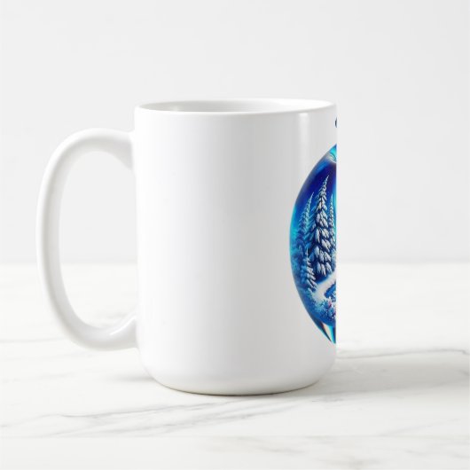 ナチュラルアップルデザインマーク コーヒーマグカップ (左)