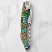 ナチュラルアバロシェルパウアパーソナライズされた ソムリエナイフ (裏面)