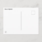 ナチュラルアルファベット ポストカード (裏面)