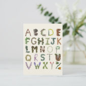 ナチュラルアルファベット ポストカード (スタンド正面)