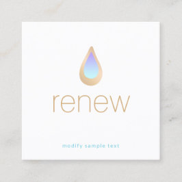 ナチュラルアロマセラピースキンケア&ウェルネススパ スクエア名刺