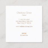 ナチュラルアロマセラピースキンケア&ウェルネススパ スクエア名刺 (裏面)