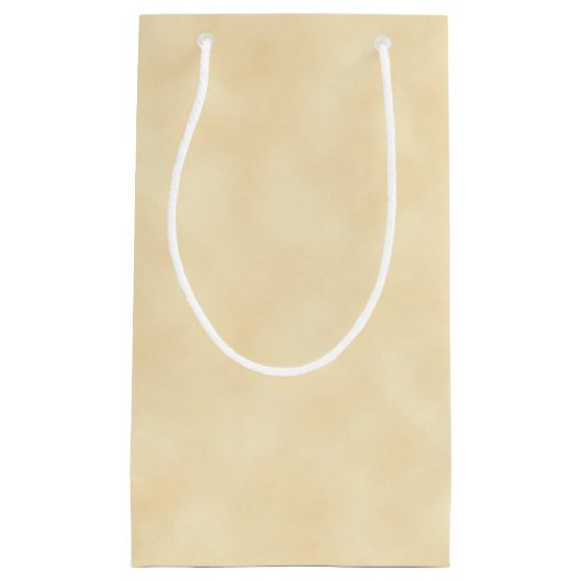 ナチュラルアンティークパーチメント紙ルック スモールペーパーバッグ (正面)