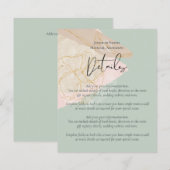 ナチュラルアースセージほこりっぽいバラ赤面ピンク結婚ズ (正面/裏面)