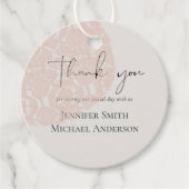 ナチュラルアースセージバラ赤面ピンクサンキュー フェイバータグ (正面)