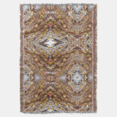 ナチュラルアースビーズプリント スローブランケット (正面縦)