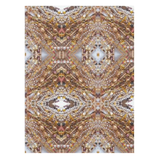 ナチュラルアースビーズプリント テーブルクロス (正面)