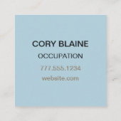 ナチュラルアートストーン&サンド スクエア名刺 (裏面)