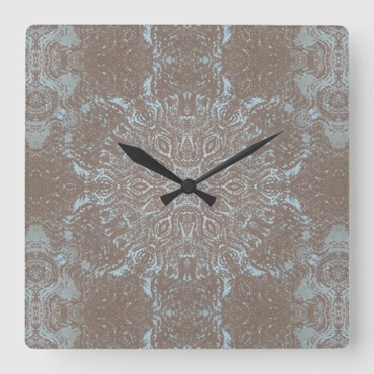 ナチュラルアートストーン&サンド スクエア壁時計 (正面)