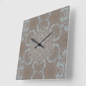 ナチュラルアートストーン&サンド スクエア壁時計 (傾斜)