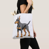 ナチュラルイヤードバーマンアートクラシックプリントTシャツ トートバッグ (クローズアップ)