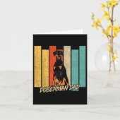 ナチュラルイヤードバーマンドッグパパ犬のオーナーファーザーズデイ カード (黄色い花)