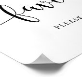 ナチュラルウェディングギフト テーブルサイン ポスター (角)