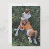 ナチュラルウェディングパーティーのブライズメイド提案カード 招待状 (裏面)