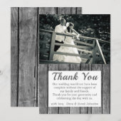 ナチュラルウェディングフォト感謝カード サンキューカード (正面/裏面)