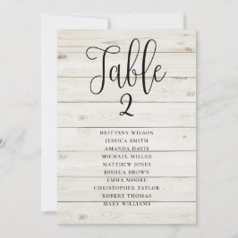 ナチュラルウェディング席次表。モダンカントリー 招待状