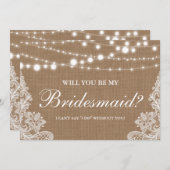 ナチュラルウェディング シンプル ライト ライラック 花嫁の友人 招待状 (正面/裏面)