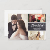 ナチュラルウェディング フォトコラージュ 感謝 (正面/裏面)