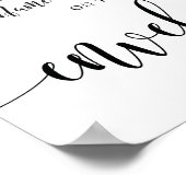 ナチュラルウェディング 住所看板を書く ポスター (角)