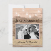 ナチュラルウッドとランタンの結婚発表 (正面)