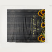 ナチュラルウッドのウェディングシャワー フォトブースの背景 タペストリー (正面(横))