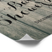 ナチュラルウッドひまわりレース ベビーシャワーウェルカム ポスター (角)