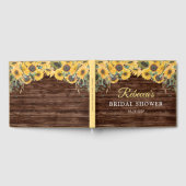 ナチュラルウッドひまわり ブライダルシャワー ゲストブック (全面)