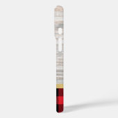 ナチュラルウッドストライプ金ゴールドバッファロープレイド Case-Mate iPhoneケース (裏面 / 左)