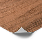 ナチュラルウッドテクスチャフロアタイル、豪華なホームアン ポスター (角)