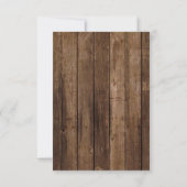 ナチュラルウッドレース ウェディング 3.5x5 返信カード 招待状 (裏面)