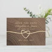 ナチュラルウッド ウェディング セーブ・ザ・デート (スタンド正面)