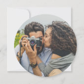 ナチュラルウッド カットスライスエンゲージメント フォト ウェディング 招待状 (裏面)