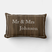 ナチュラルウッド カップル名 アクセントピロー ランバークッション (正面)