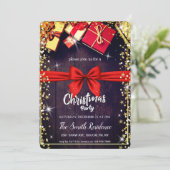 ナチュラルウッド、ギフトダイヤモンドスタークリスマス 招待状 (スタンド正面)