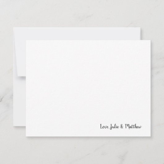 ナチュラルウッド ストリングライト ありがとう BBQ ノートカード (裏面)