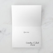 ナチュラルウッド ストリング ライト ウェディング サンクス カード (内部)