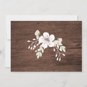 ナチュラルウッド パステル ストリング ライト 婚約 招待状 (裏面)