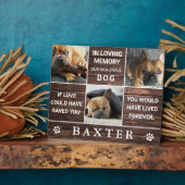 ナチュラルウッド フォトコラージュ メモリアル ペット 記念品 フォトプラーク (側面)