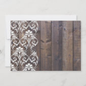 ナチュラルウッド フラワー ウェディング インビテーション (裏面)