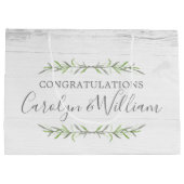 ナチュラルウッド＆ボタニカル ウェディングおめでとう ラージペーパーバッグ (裏面)