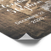 ナチュラルウッド メイソンジャー ストリングライト ウェディングウェルカム ポスター (角)