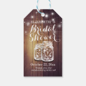 ナチュラルウッド メイソンジャー ストリングライト ブライダルシャワー ギフトタグ (裏面)