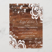 ナチュラルウッド | ラッセルのウェディングシャワー 招待状 (正面/裏面)