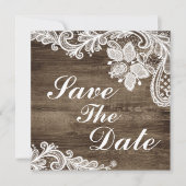 ナチュラルウッド＆ヴィンテージラッセルのウェディング・セーブ・ザ・デート 招待状 (正面)
